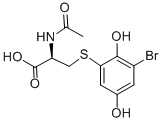 CAS 登录号：126190-18-9， 2-溴-6-(N-乙酰基半胱氨酸-S-基)氢醌