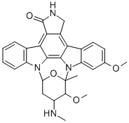 CAS#: 126221-75-8, 2,3,10,11,12,13-Hexahydro-6,10-Dimethoxy-9-Methyl-11-(Methylimino)-9,13-Epoxy-1H,9H-Diindolo(1,2,3-gh:3',2',1'-lm)Pyrrolo(3,4-j)(1,7)Benzodiazonin-1-One