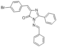 CAS#: 126245-13-4, (5Z)-5-[(4-Bromophenyl)Methylidene]-2-Phenyl-3-(Phenylmethylideneamino)Imidazol-4-One