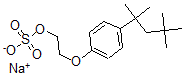 CAS 登录号：12627-38-2， 2-[4-(2,4,4-三甲基戊烷-2-基)苯氧基]乙基硫酸酯钠盐
