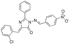CAS#: 126293-35-4, (5Z)-5-[(2-Chlorophenyl)Methylidene]-3-[(4-Nitrophenyl)Methylideneamino]-2-Phenylimidazol-4-One