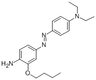 CAS 登录号：126335-34-0， 2-丁氧基-4-(4-二乙基氨基苯基)偶氮苯胺