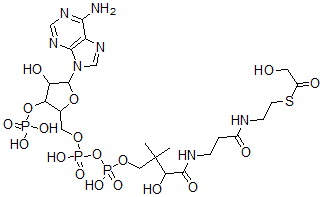 CAS 登录号：1264-31-9， 辅酶AS-(羟基乙酸酯)