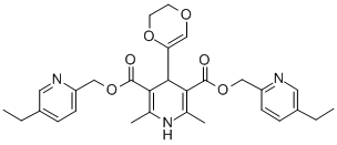 CAS#: 126444-11-9, Bis[(5-Ethylpyridin-2-Yl)Methyl] 4-(5,6-Dihydro-1,4-Dioxin-2-Yl)-2,6-Dimethyl-1,4-Dihydropyridine-3,5-Dicarboxylate
