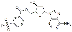 CAS 登录号：126463-19-2， [(2R,3S,5R)-5-(6-氨基嘌呤-9-基)-3-羟基四氢呋喃-2-基]甲基4-氟磺酰基苯甲酸酯