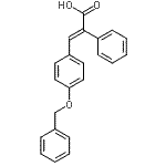 CAS 登录号：126582-18-1， (2E)-3-[4-(苄氧基)苯基]-2-苯基丙烯酸