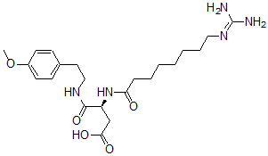 CAS#: 126631-86-5, (3S)-3-[8-(Diaminomethylideneamino)Octanoylamino]-4-[2-(4-Methoxyphenyl)Ethylamino]-4-Oxobutanoic Acid
