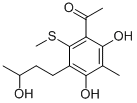 CAS#: 126651-92-1, S-Methyl 2,4-Dihydroxy-5-(3-Hydroxybutyl)-3,6-Dimethylbenzenecarbothioate
