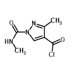 CAS 登录号：126675-00-1， 3-甲基-1-(甲基氨基甲酰)-1H-吡唑-4-甲酰氯