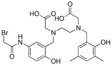 CAS 登录号：126753-16-0， 2-[2-[[5-[(2-溴乙酰基)氨基]-2-羟基苯基]甲基-(羧甲基)氨基]乙基-[(2-羟基-3,5-二甲基苯基)甲基]氨基]乙酸