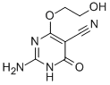 CAS 登录号：126865-37-0， 2-氨基-1,6-二氢-4-(2-羟基乙氧基)-6-氧代-5-嘧啶甲腈