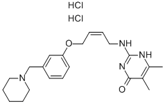 CAS#: 126869-04-3, 5,6-Dimethyl-2-[[(Z)-4-[3-(Piperidin-1-Ylmethyl)Phenoxy]But-2-Enyl]Amino]-1H-Pyrimidin-4-One Dihydrochloride