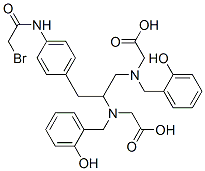 CAS#: 126926-47-4, N,N'-Bis(2-Hydroxybenzyl)-1-(4-Bromoacetamidobenzyl)-1,2-Ethylenediamine-N,N'-Diacetic Acid