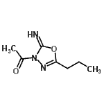 CAS 登录号：127351-21-7， 1-(2-亚氨基-5-丙基-1,3,4-恶二唑-3(2H)-基)乙酮
