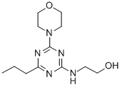 CAS 登录号：127390-77-6， 2-(4-吗啉基-6-丙基-1,3,5-三嗪-2-基)氨基乙醇