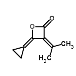 CAS#: 127451-61-0, 4-Cyclopropylidene-3-Isopropylidene-2-Oxetanone