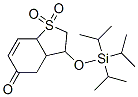 CAS 登录号：127486-98-0， (3R,3aS,7aS)-1,1-二氧代-3-三(丙-2-基)硅烷基氧基-3,3a,4,7a-四氢-2H-1-苯并噻吩-5-酮