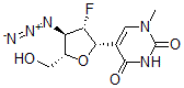 CAS#: 127517-43-5, 5-[(2S,3S,4R,5S)-4-Azido-3-Fluoro-5-(Hydroxymethyl)Oxolan-2-Yl]-1-Methylpyrimidine-2,4-Dione