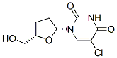 CAS#: 127592-40-9, 5-Chloro-1-[(2R,5S)-5-(Hydroxymethyl)Oxolan-2-Yl]Pyrimidine-2,4-Dione