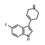 CAS#: 127626-06-6, 5-Fluoro-3-(1,2,3,6-Tetrahydro-4-Pyridinyl)-1H-Indole