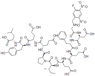 CAS 登录号：127761-72-2， N(alpha)-二硝基氟苄基-水蛭素(54-64)