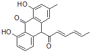 CAS 登录号：127848-72-0， 10-山梨酰基柯桠素