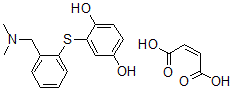 CAS 登录号：127906-29-0， 2-((2-((二甲基氨基)甲基)苯基)硫代)-1,4-苯二酚(Z)-2-丁烯二酸盐(1:1)