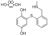 CAS 登录号：127906-41-6， 2-((2-((甲基氨基)甲基)苯基)硫代)-1,4-苯二酚(Z)-2-丁烯二酸盐(1:1)