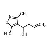 CAS 登录号：128035-71-2， 1-(3,5-二甲基-1,2-恶唑-4-基)-3-丁烯-1-醇