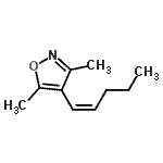 CAS#: 128035-79-0, 3,5-Dimethyl-4-[(1Z)-1-Penten-1-Yl]-1,2-Oxazole