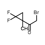 CAS#: 128073-31-4, 2-Bromo-1-(2,2-Difluoro-1-Methylcyclopropyl)Ethanone