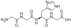 CAS 登录号：128114-56-7， N-(N-(N-甘氨酰甘氨酰)-L-组氨酰)甘氨酸