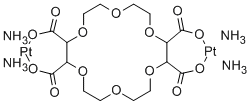 CAS 登录号：128163-25-7， 18-冠醚-6-四羧基双二氨基铂(II)