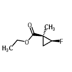 CAS 登录号：128230-91-1， 乙基(1S,2S)-2-氟-1-甲基环丙烷羧酸酯