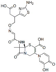 CAS 登录号：128236-34-0， 7-(2-(2-氨噻唑-4-基)-2-(1-羧基-1-甲基)乙氧基亚氨基乙酰氨基)-3-(3-羟基-4-吡啶酮-1-基)甲基-3-头孢烯-4-羧酸