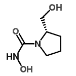 CAS 登录号：128252-45-9， (2S)-N-羟基-2-(羟基甲基)-1-吡咯烷甲酰胺