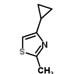 CAS#: 128312-58-3, 4-Cyclopropyl-2-Methyl-Thiazole