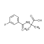 CAS 登录号：128396-74-7， N-(3-氟苯甲酰)-2-甲基丙氨酸