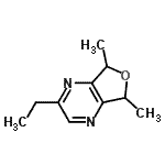 CAS 登录号：128397-25-1， 2-乙基-5,7-二甲基-5,7-二氢呋喃并[3,4-b]吡嗪