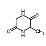 CAS 登录号：128425-21-8， 6-甲基-5-硫代-2-哌嗪酮
