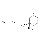CAS 登录号：128427-07-6， 2,2-二甲基哌嗪二盐酸盐