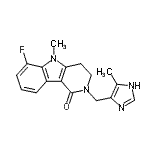 CAS#: 128486-54-4, 6-Fluoro-5-Methyl-2-[(5-Methyl-1H-Imidazol-4-Yl)Methyl]-2,3,4,5-Tetrahydro-1H-Pyrido[4,3-b]Indol-1-One