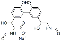 CAS 登录号：128524-51-6， 钠2-甲酰氨基-3-[3-[5-(2-甲酰氨基-1-羟基乙基)-2-羟基苯基]-4-羟基苯基]-3-羟基丙酸酯