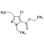 CAS 登录号：128537-52-0， 乙基4-氯-1,3-二乙基-1H-吡唑-5-羧酸酯
