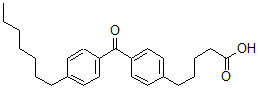 CAS#: 128596-01-0, 5-[4-(4-Heptylbenzoyl)Phenyl]Pentanoic Acid