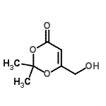 CAS 登录号：128766-63-2， 6-(羟基甲基)-2,2-二甲基-4H-1,3-二恶英-4-酮