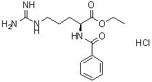 CAS 登录号：128805-94-7， N<sup>2</sup>-苯甲酰基-L-精氨酸乙酯盐酸盐(1:1)