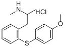 CAS 登录号：128959-25-1， 1-[2-(4-甲氧基苯基)硫苯基]-N-甲基丙烷-2-胺盐酸盐