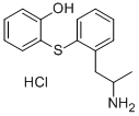 CAS 登录号：128959-31-9， 2-[2-(2-氨基丙基)苯基]硫基苯酚盐酸盐