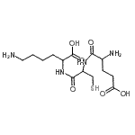 CAS#: 128960-73-6, 6-Amino-2-[[2-[(2-Amino-5-Hydroxy-5-Oxo-Pentanoyl)Amino]-3-Sulfanyl-Propanoyl]Amino]Hexanoic Acid